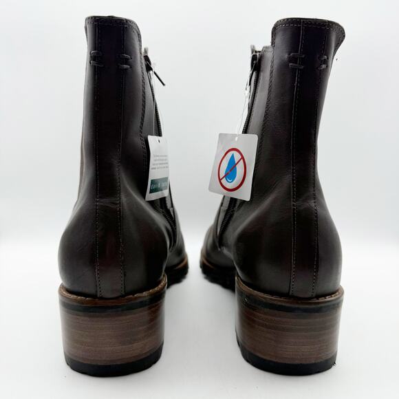 David Tate Womens Santorini Chelsea Boot US 13 XW EU 44 Brown Calfskin WP NIB - Picture 10 of 13